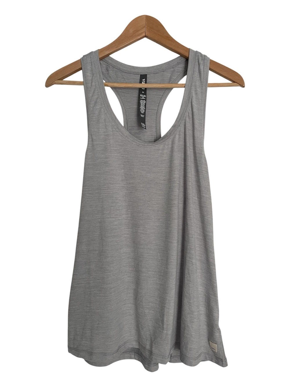 Vuori Lux Performance Tank Top in Platinum Heather Size XL